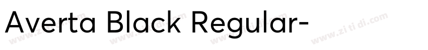 Averta Black Regular字体转换